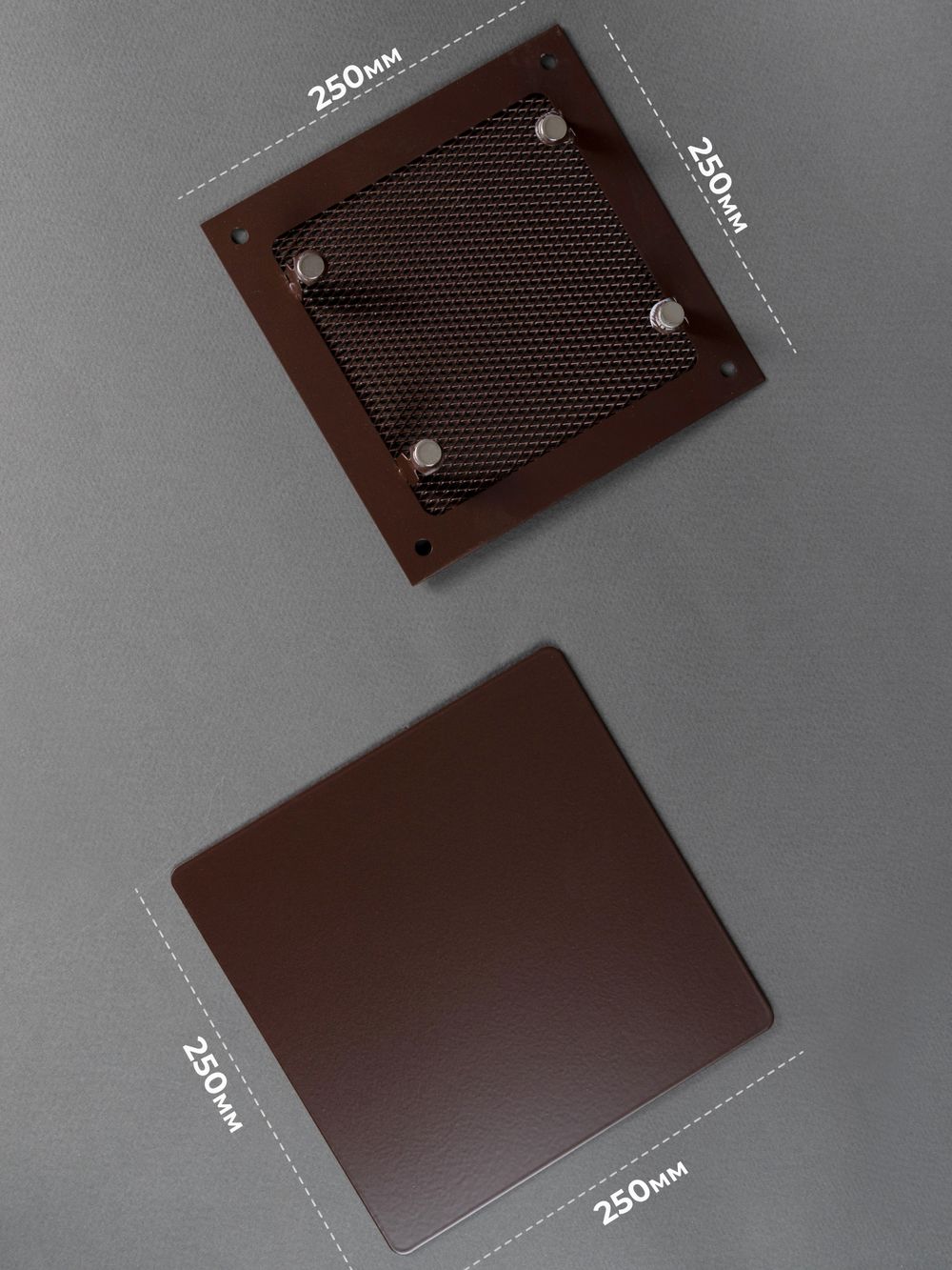 Вентиляционная решетка РД 250х250 Коричневый