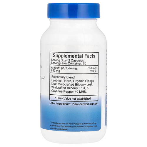 Christopher's Original Formulas, черника, 100 вегетарианских капсул