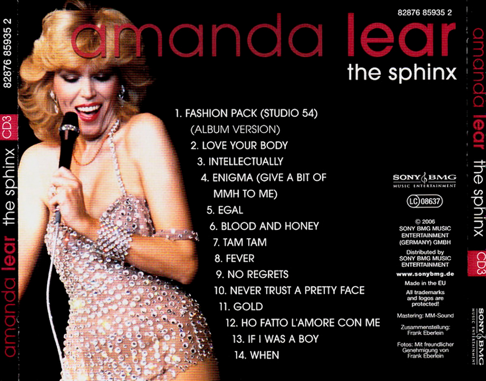 Amanda Lear / The Sphinx (Das Beste Aus Den Jahren 1976 - 1983)(3CD)