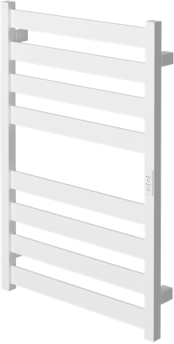 Полотенцесушитель электрический EWRIKA Пенелопа G 80x55 см, подключение справа, слева, матовый белый, лесенка, из стали
