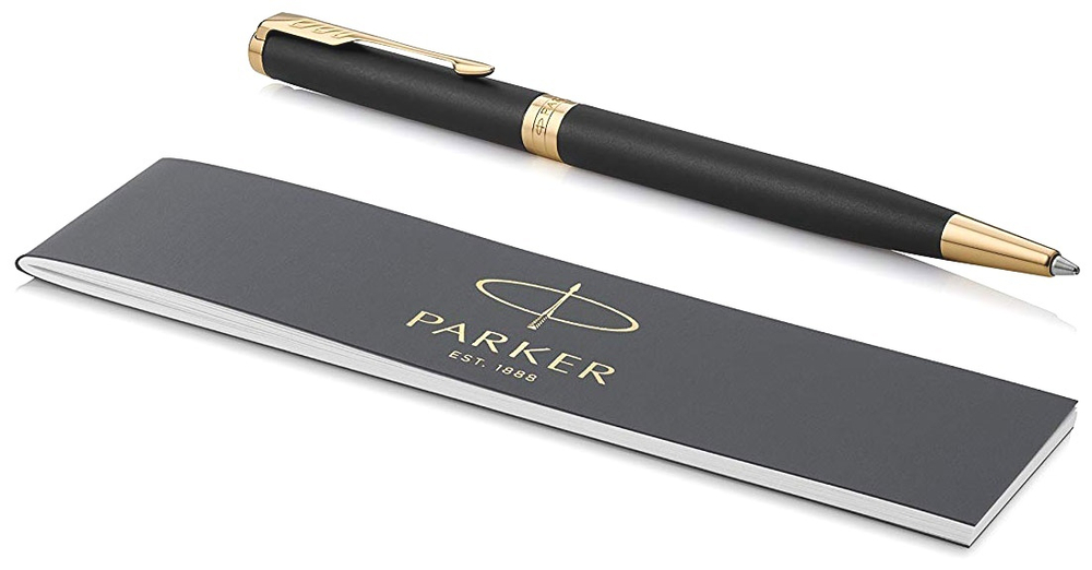 Шариковая ручка Parker Sonnet Slim Core K428, Matte Black GT