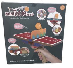 Игра Мини стол-Теннис с подсветкой и счетом, цвет красный (909E-1)