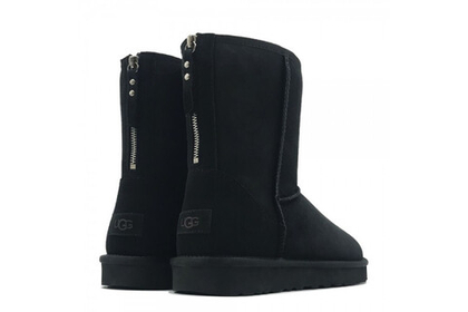 UGG Mens Classic Short Zip II Black