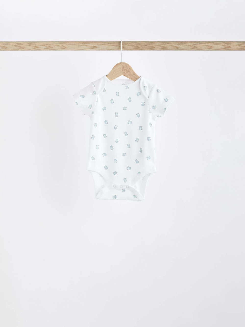 Боди с коротким рукавом для малышей Next K79-655, 7 шт., Белый, Голубой