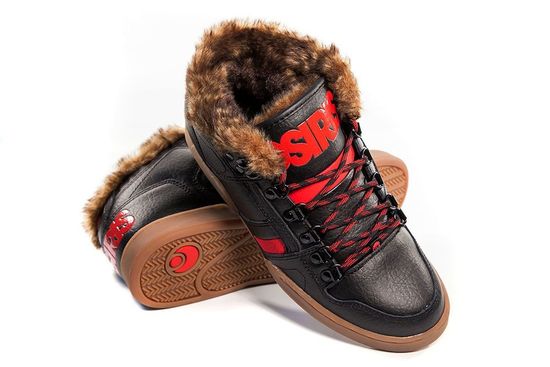Полуботинки Osiris Nyc 83 Mid Shr Blk/Red/Gum.