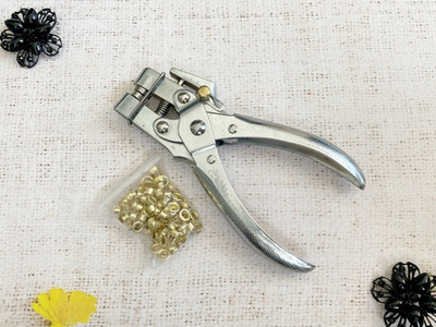 Щипцы для установки люверсов и блочек, d 4 мм, с блочками