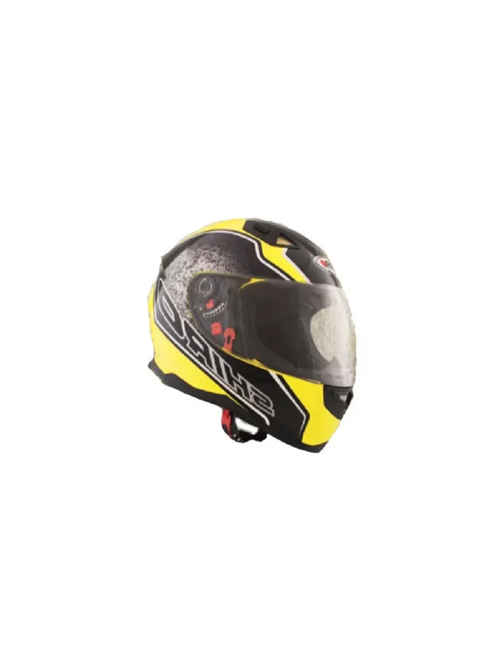 Шлем SHIRO SH881 Byte Yellow Fluor XXL