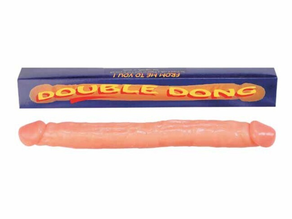 Фаллоимитатор двухголовый Double Dong (47 см, телесный) (Цвет: телесный)