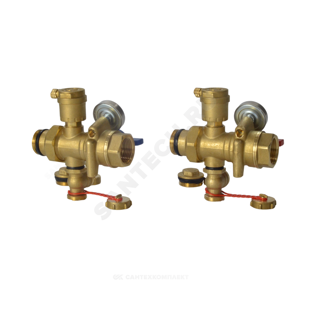 Комплект многофункциональных кранов ВР/НР Ду1" R269T Giacomini R269TY035