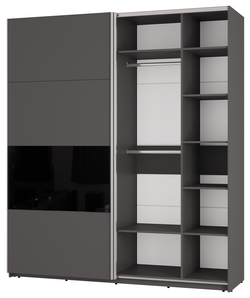 Шкаф-купе ШКК-10 Харви, Графит
