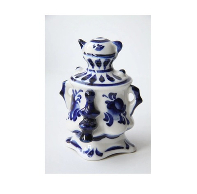 Гжель. Колокольчик «Самовар».