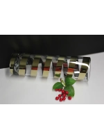 Ваза цилиндр золотая спираль