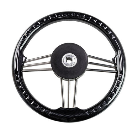 Рулевое колесо Osculati, диаметр 350 мм, цвет черный (имитация карбона)