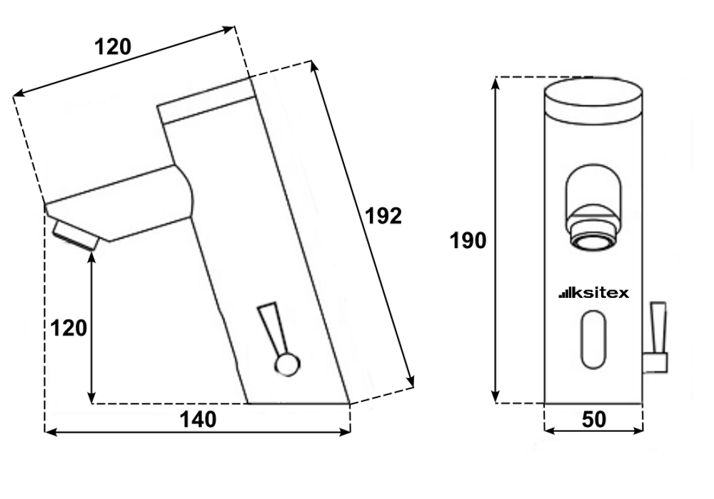 Смеситель сенсорный Ksitex M-3388