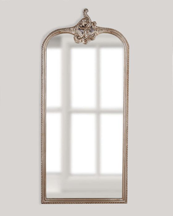Серебряное напольное зеркало Кайли Louvre Home LH0411S