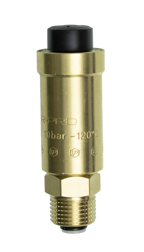 Воздухоотводчик 1/2 с обратным клапаном (ЛАТУН)  ViEiR  (100/1шт)