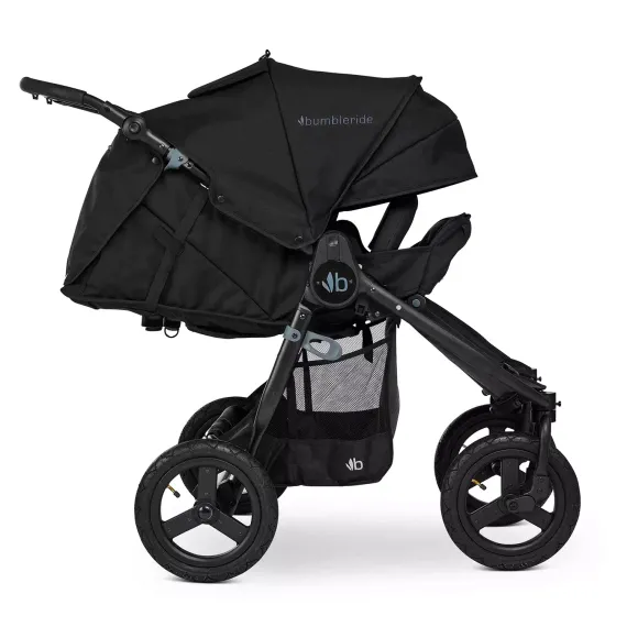 Прогулочная коляска для двойни Bumbleride Indie Twin Black