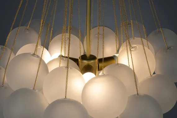 Люстра Hail Ø80х99 см, золото