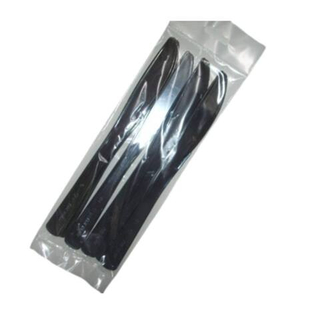 Нож ПРЕМИУМ пласт. метал.Серебро 1/6шт