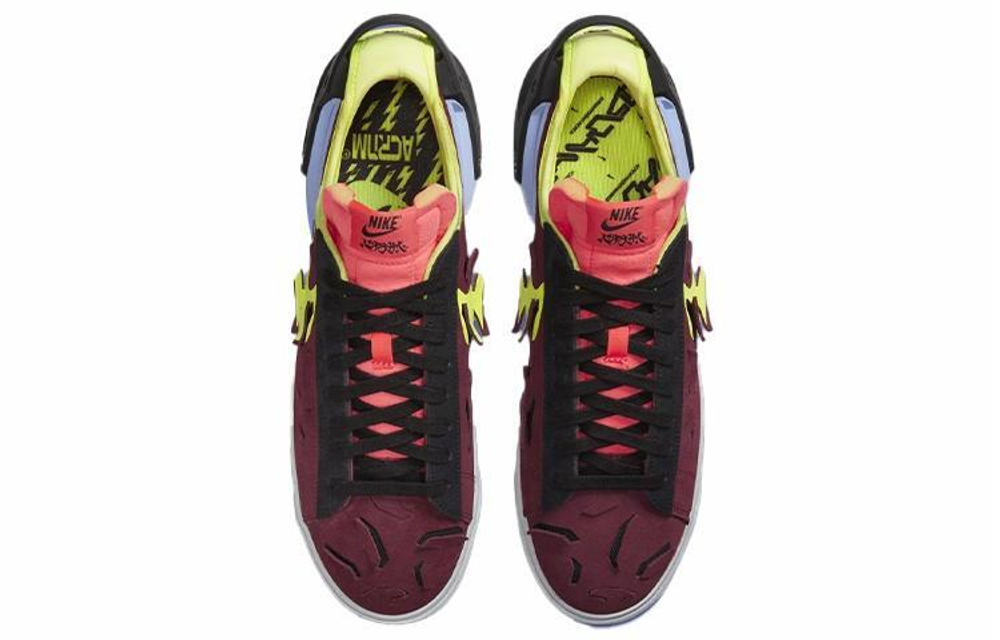 Кроссовки Acronym X Nike Blazer Low "Night Maroon"