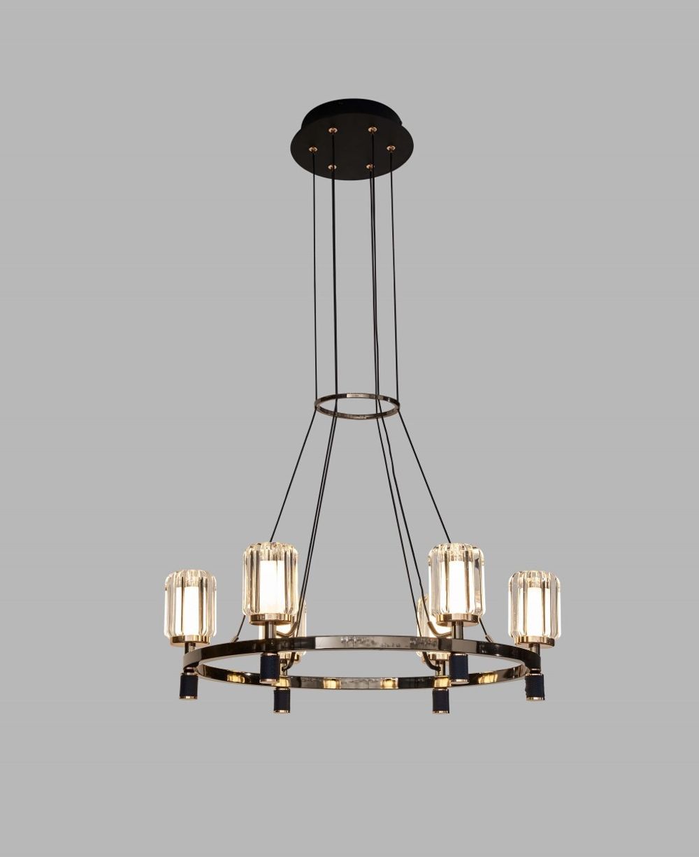 Люстра P0738-6A gold/black