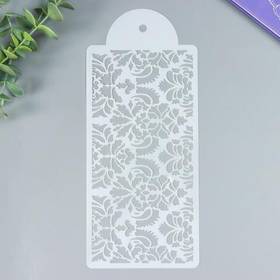 Трафарет "Цветочный дамаск" 26,5х11,5 см