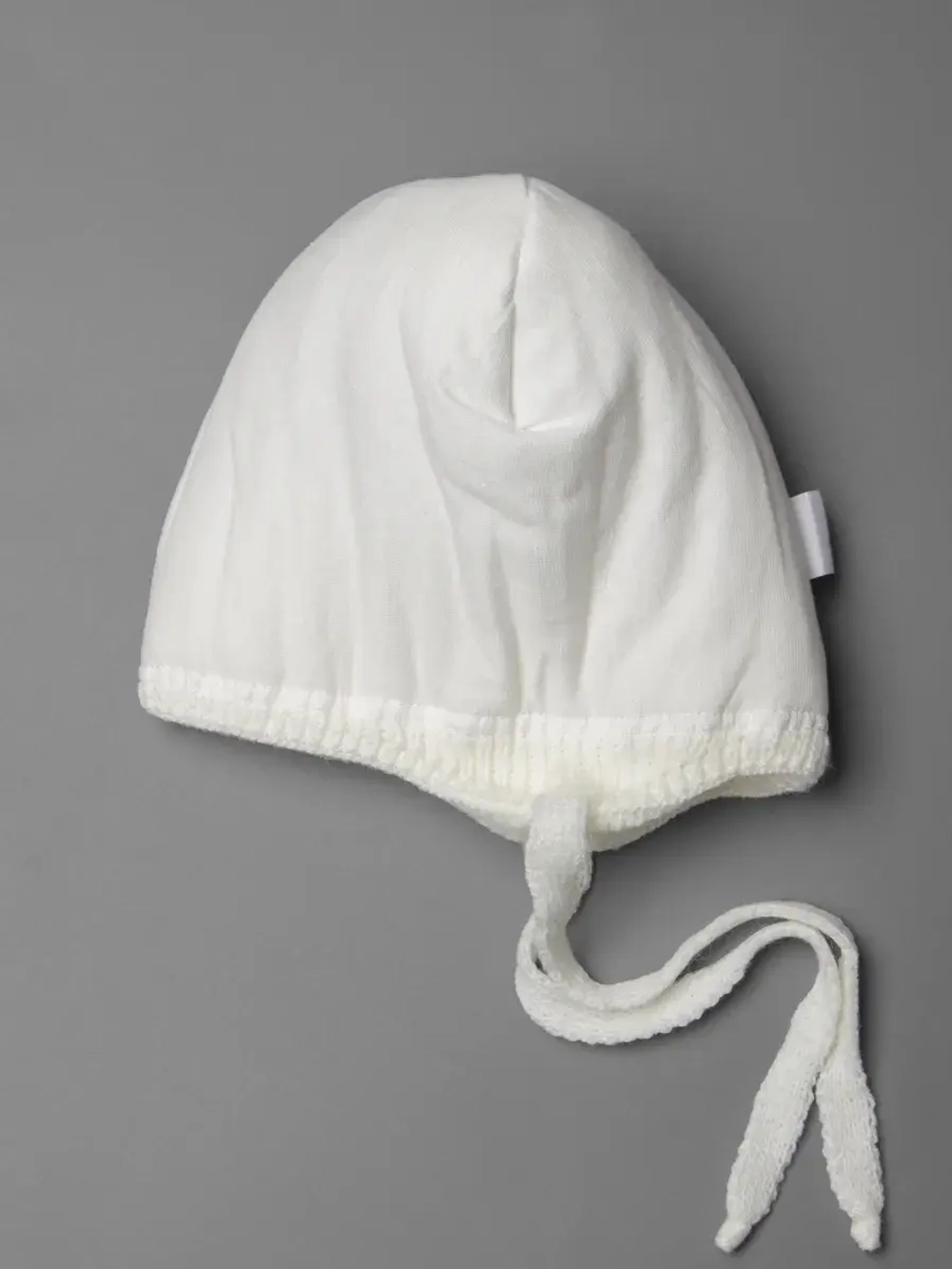 Шапка зимняя детская с помпоном на завязках и снуд