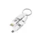 uBear Switch Keyring Cable Silver