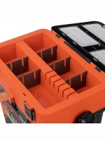 Ящик рыболовный зимний для хранения снастей PIKE оранжевый