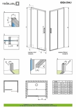Душевая дверь Radaway Idea DWJ 160