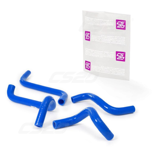 Патрубки отопителя ВАЗ 2114-15, ВАЗ 21082-09инжектор силикон 4шт CS-20 Profi синие