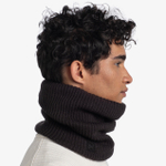 Вязаный шарф-труба с флисом Buff Neckwarmer Knitted Polar Rutger Graphite