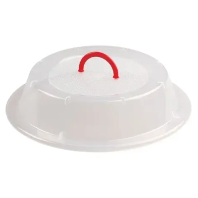 КРЫШКА ДЛЯ ХОЛОДИЛЬНИКА И МИКРОВОЛНОВОЙ ПЕЧИ С РУЧКОЙ ДИАМЕТР 290 ММ (бесцветный)