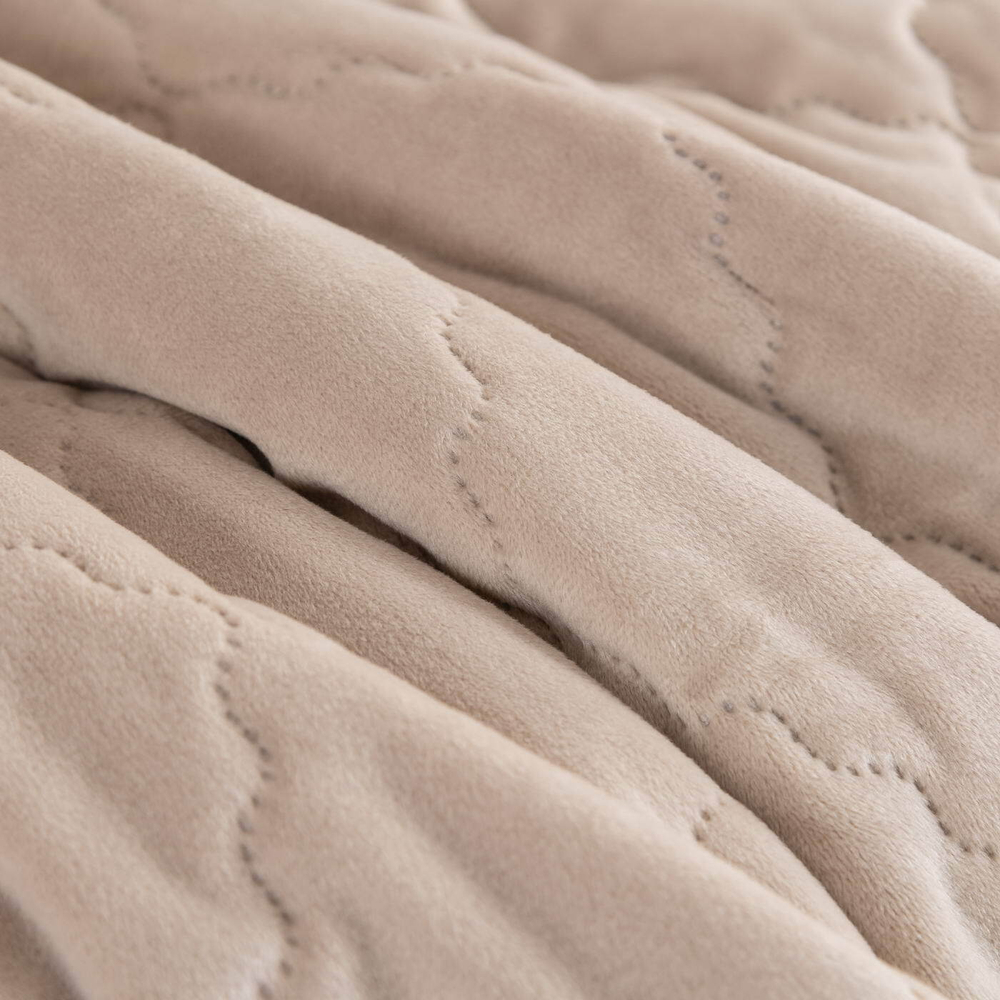 Покрывало 160х220 и наволочка 50x70 Sofi De MarkO Деметра светло-бежевое