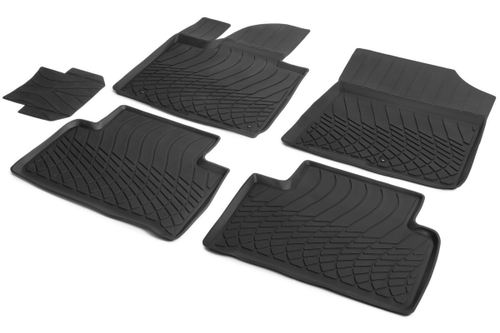 Коврики в салон автомобиля Rival для Kia Sorento IV поколение (5/7 мест) 2020-н.в., литьевой полиуретан, 5 частей, 62804001