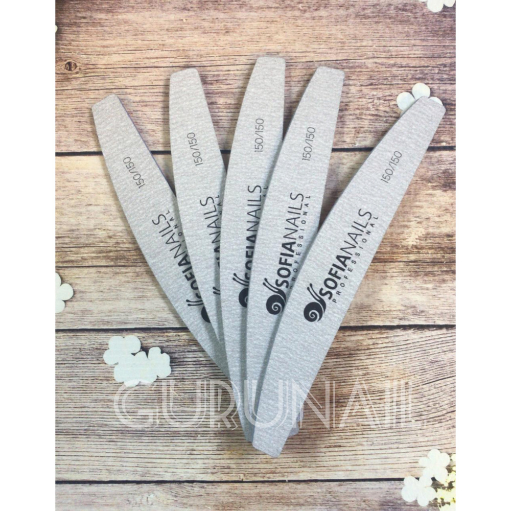 SofiaNails Пилка зебра лодка Япония, 150/150гр