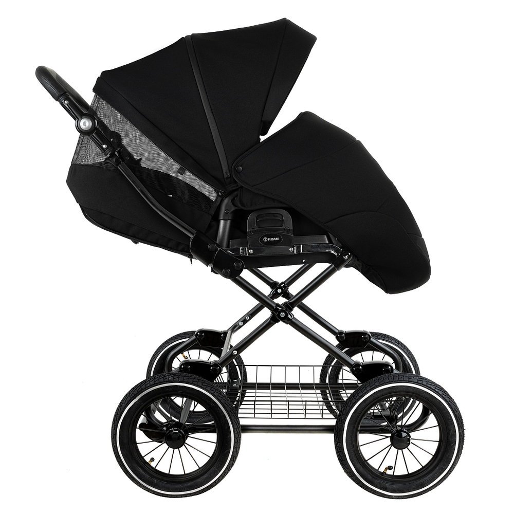 Коляска 2 в 1 ROAN BASS NEXT 2.0 CLASSIC d12 Caviar