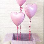 Шар (18" /46 см) Сердце, Розовый 1 шт.