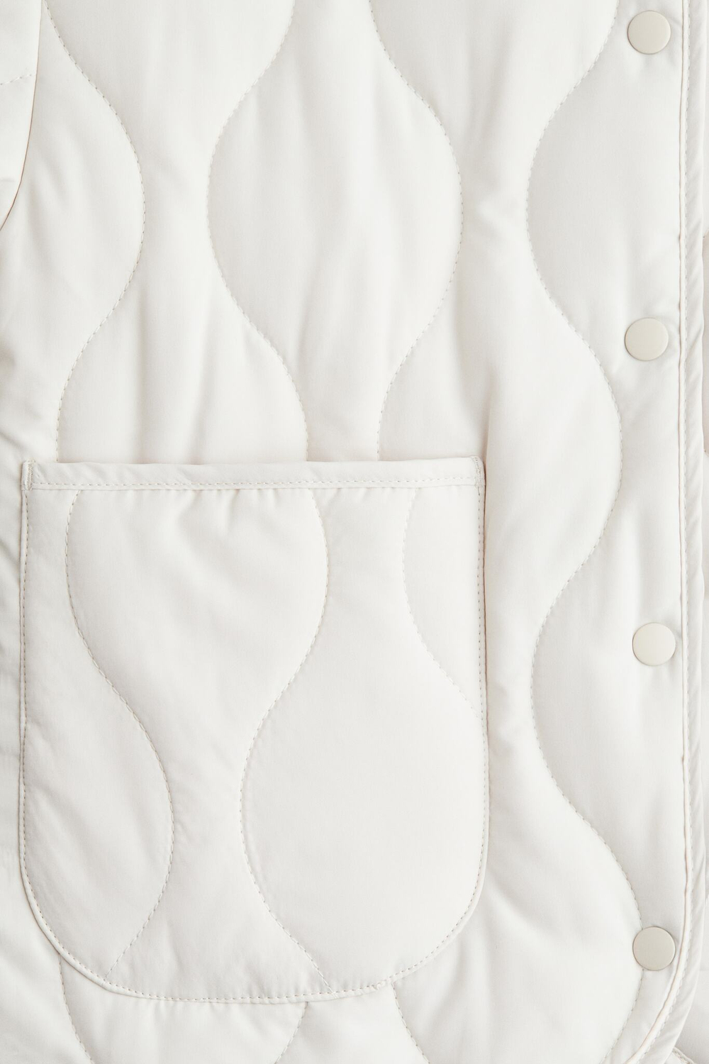 H&M Стеганая куртка, кремовый