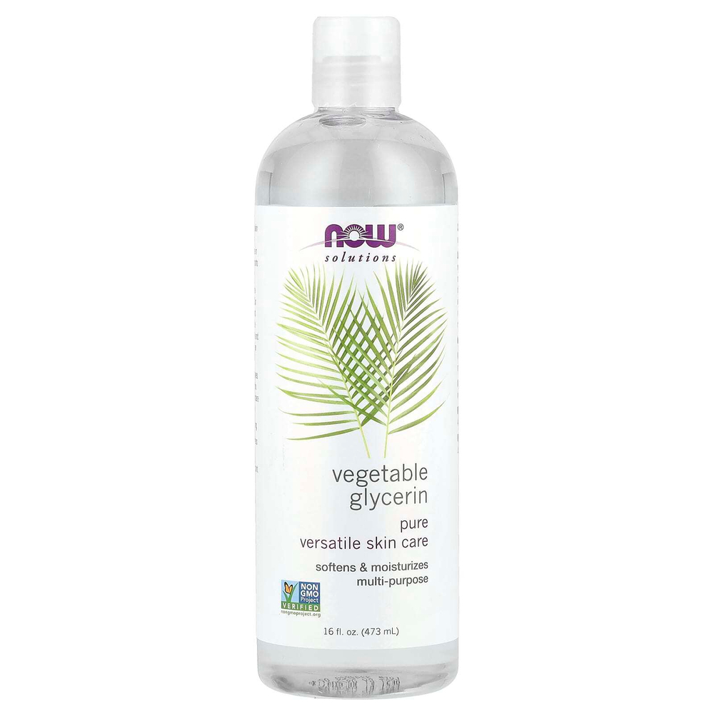 NOW Foods, Решения, растительный глицерин, 473 мл