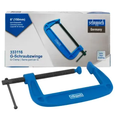 Струбцина G-образная 150мм Scheppach Sch-333116