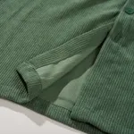 Рубашка YMKASHIX Velvet Button Det  Зелено-Песочная