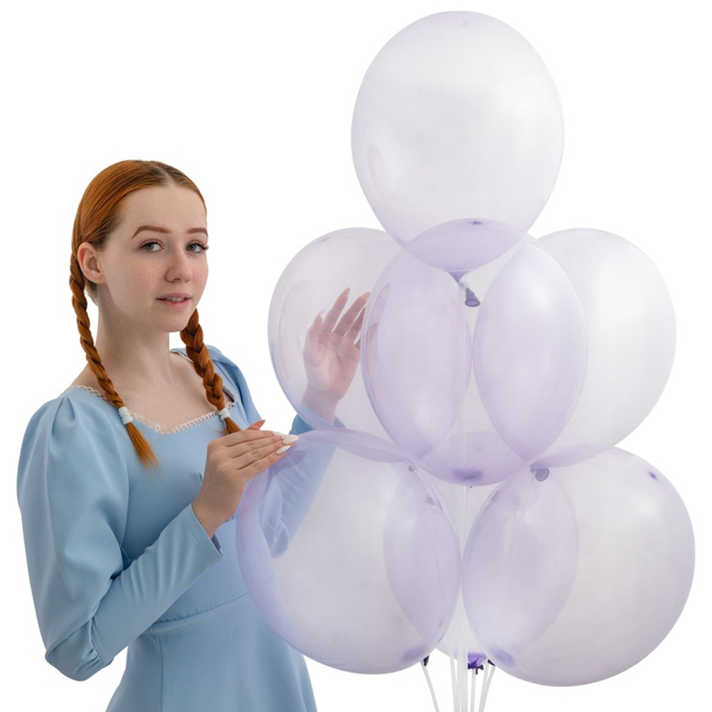 Шар 14" Bubble Purple Кристал Экстра Belbal