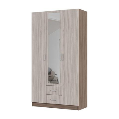 Трио Шкаф 3х-дверный Ясень шимо темный / Ясень шимо светлый