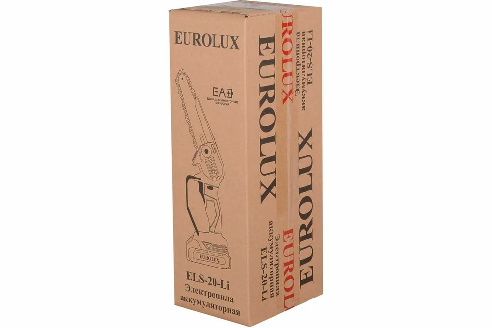 Электропила аккумуляторная Eurolux ELS-20-Li с 1 АКБ 2А*ч и ЗУ в комплекте