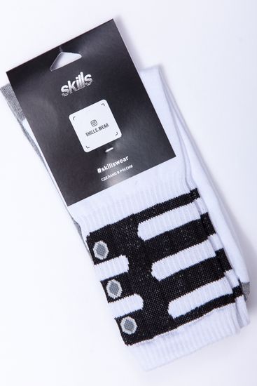 Носки SKILLS Clamp Белый/Черный 36-40