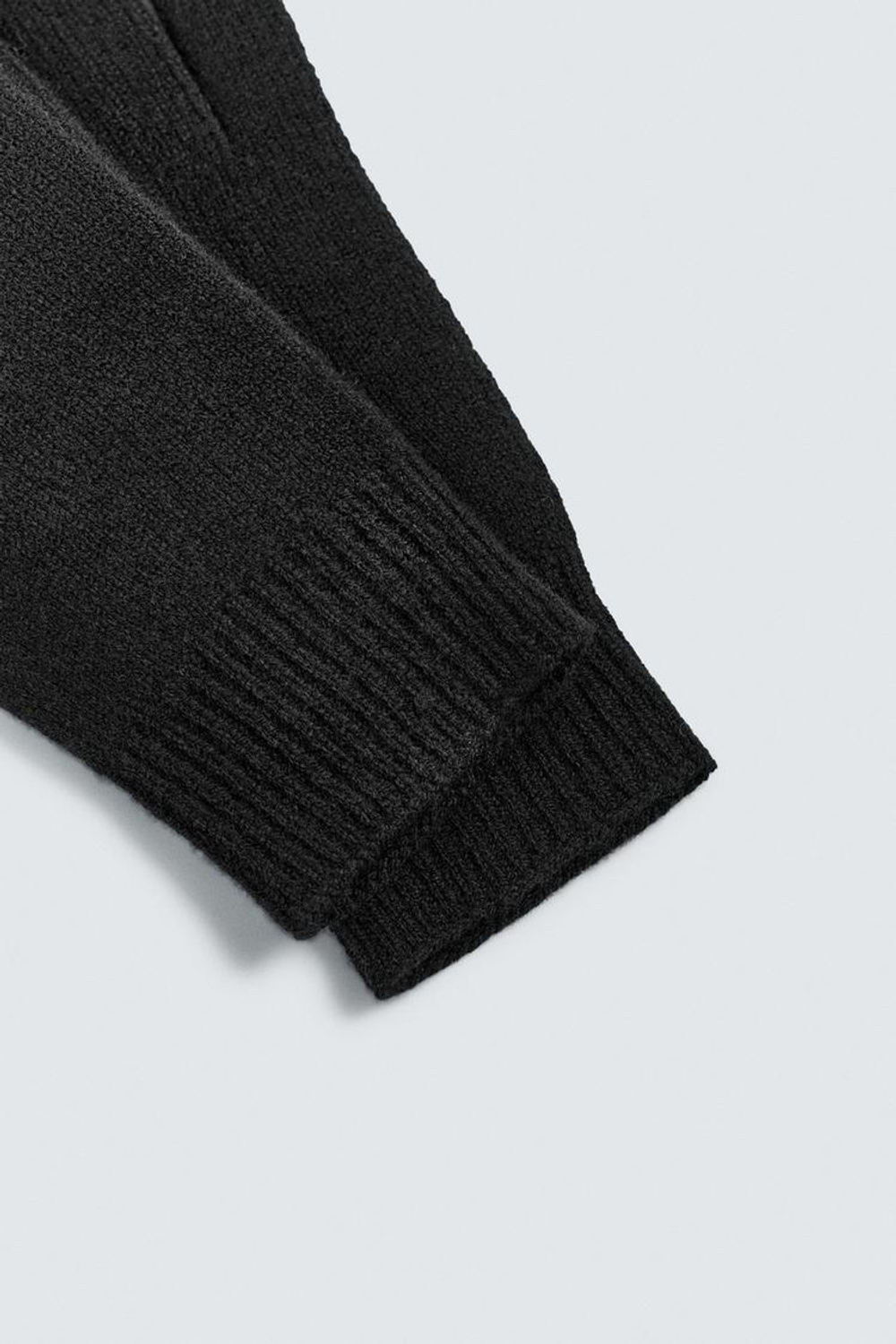 ZARA ПЕРЧАТКИ ИЗ ШЕРСТИ И КАШЕМИРА, ЧЕРНЫЙ