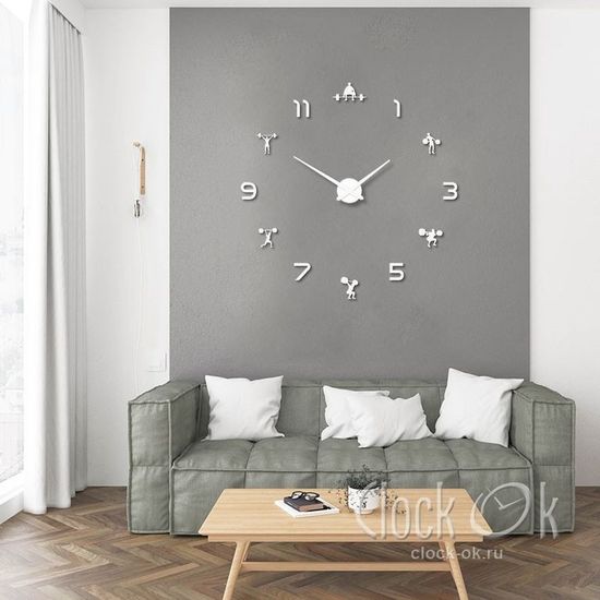 Настенные 3D часы Gym