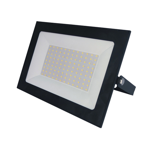 ULF-F21-100W/3000K IP65 200-250В BLACK Прожектор светодиодный. Теплый белый свет (3000К). Корпус черный. TM Uniel