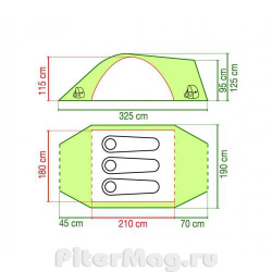 Палатка Coleman Rock Springs 3